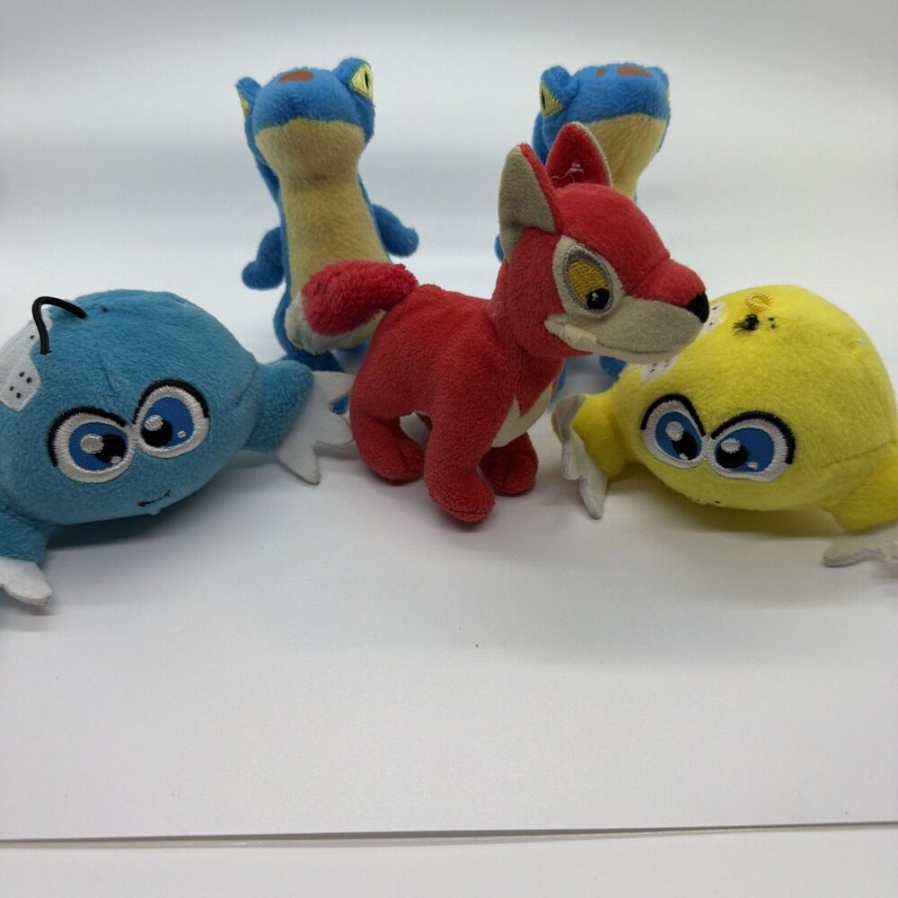 Lot of 5 Vintage McDonald's Neopets Plush Happy Meal Toys-As Is